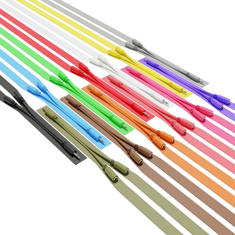 ExcelValley - 5-Pack - Mono Splitter Y Patch Cables -