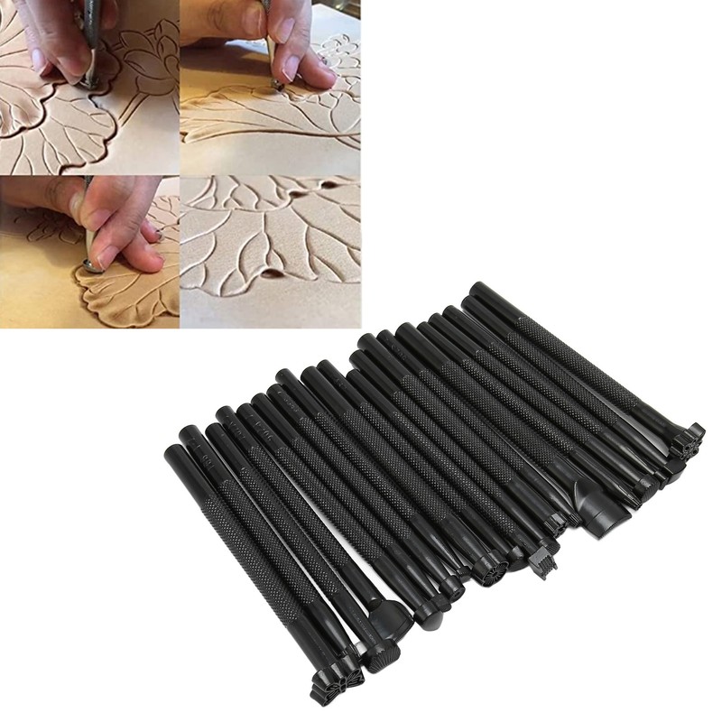 20pcs Leather Stamping Tools Handcraft Accurate Printing Skid Resistance Leather