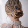fxmimior Peineta para el pelo con diamantes de imitación de