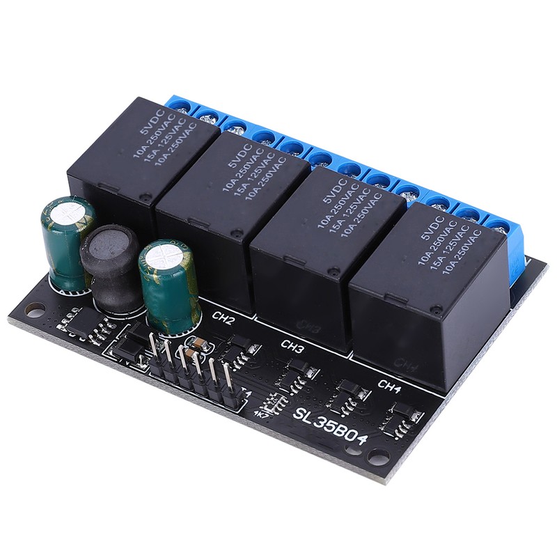 SL35B04 12V 4 Channel Relay Module Bistable Self Locking Relay