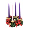 Elite Holiday Products Christmas Advent Wreath -Red Berry Advent Season