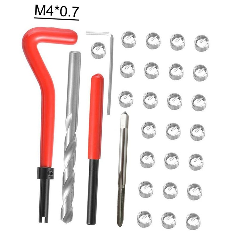 30Pcs Metric Thread Insert Kit M3 M4 M7 M9 M11
