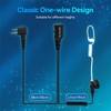 Retevis Walkie-talkie Earpiece with Mic,Covert Air Tube,Volume Adjustable,Compatible with Motorola