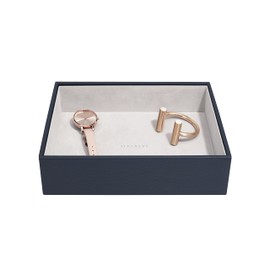 Stackers Navy Classic Navy Jewellery Box Chunky Jewellery Layer