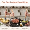 AOYYUBK Meat Chopper Stainless Steel, 6-Blade Ground Beef Masher with