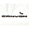GMC OVERLAY 1PC Gloss Black Rear Tailgate Canyon Letter Emblem