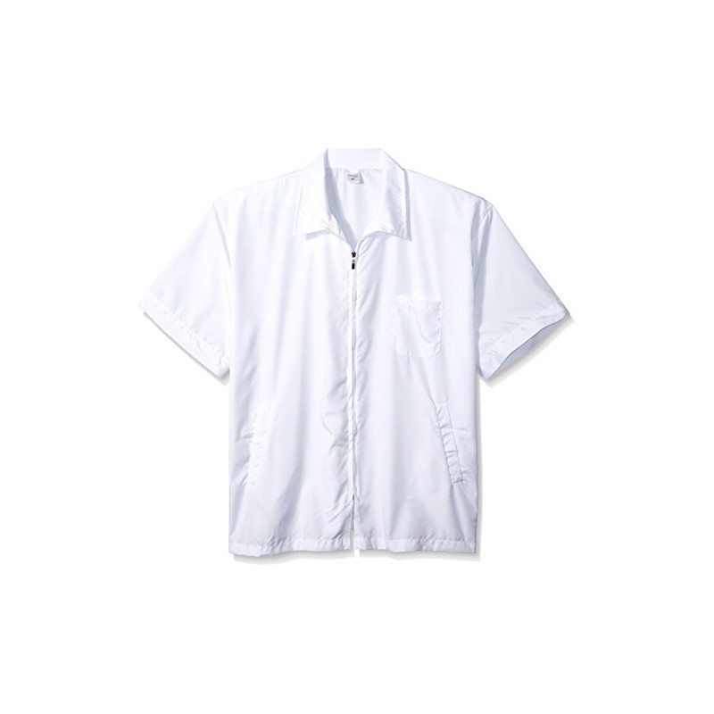 Shaving Factory Barber Jacket, White, XXXX-Large