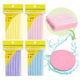 Universo en Linea Esponja Fibra Celulosa Natural Limpieza Facial Pachs 45pzs