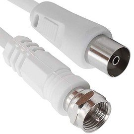1aTTack.de Aerial Cable with Coaxial F-Connector Type Male to Female with One, Two, Three, or Fourfold Shielding 75 dB 85 dB 100 dB 110 dB 120 dB 125 dB