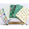 Fat Quarter Fabric Bundle - Pretty Green Spring Floral Mix