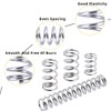 Unifizz Compression Spring,10 Pcs 304 Stainless Steel, 2mm OD, 0.3mm