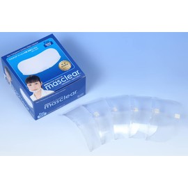 Wait – ヴ・on Clear Hygiene Mask masukuriabe-sikku Replacement Film (5 Piece) Medium – Film – 5 General Work Mask