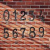 5.5"Hotel House Door Numbers Cast Iron Black (Black(Zero), Large)