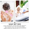 Ipetboom 15pcs Bathing Soap Pouch Soap for Exfoliating Pouch Drawstring