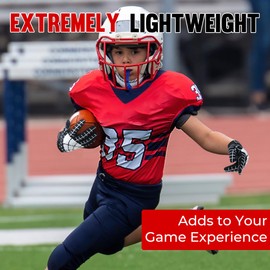 HLDD HANDLANDY Youth Football Gloves, Kids Football Receiver Gloves with Sticky Grip, Stretch Fit Football Gloves for Boys and Girls