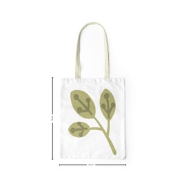 Le Jardin du Lin Bedruckte Einkaufstasche, Tasche, Faltbar, Stofftasche mit Zwei Langen Henkeln, Größe: 34x40 Cm