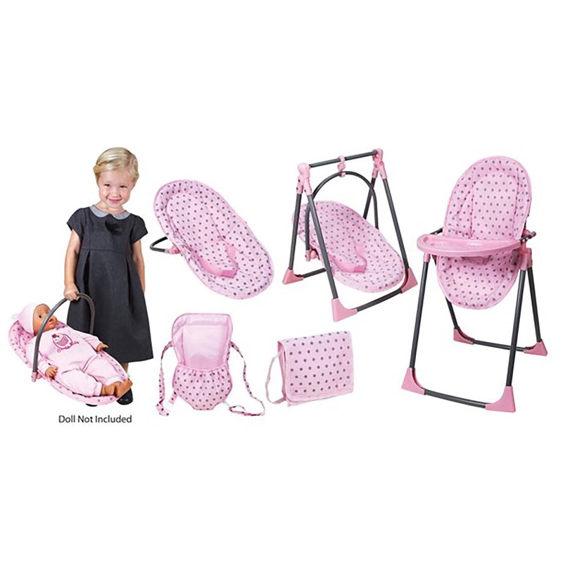Lissi Baby Doll 6-in-1 Convertible Highchair Play Set, Multi