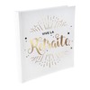 Livre d'or retraite blanc et or (x1)