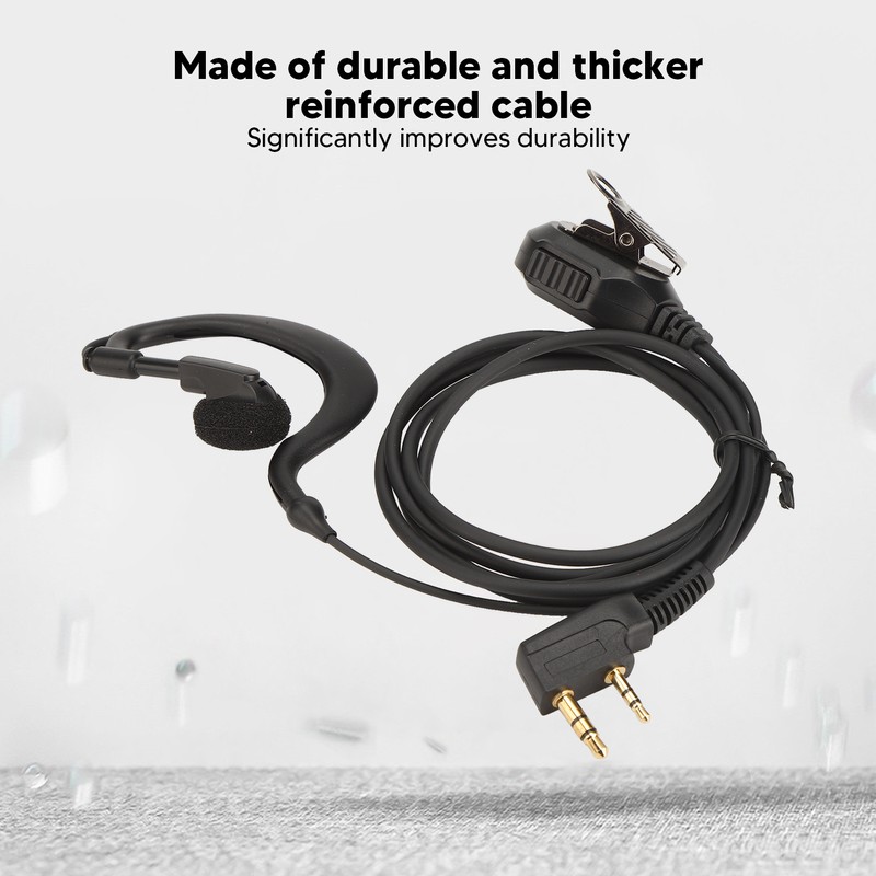 Two Way Radio Earpiece Universal K Head 2 Pin Electroplating