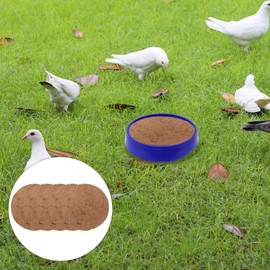 POPETPOP Chicken Nest Pads 10Pcs Bird Nesting Pads Natural Fiber Parrots Breeding Nests Bird Eggs Mat Provides Warm Hut Material Comfortable Bedding for Birds Pigeons Chicken 21cm Bird Nesting Mat