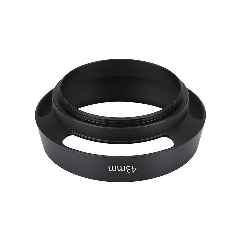 Ttartisans 43mm Black Metal Lens Hood with Plastic Lenses for