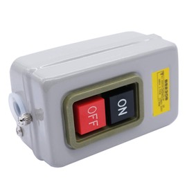 mxuteuk AC 220V/380V Push Button Switch On/Off Start Stop Switch 3 Phase Self Lock Electric Motor Switches Mechanical Equipment Control Station 10A BS230B
