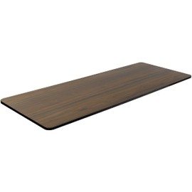 TechOrbits Electric Standing MDF Table Top 60 Inch - Dark Wood