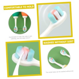 Baluue Cepillo De Dientes Cepillo De Para Dientes De Leche Cuidado Diente Cepillos Suaves Para La Lengua Lindo Páginas Niño