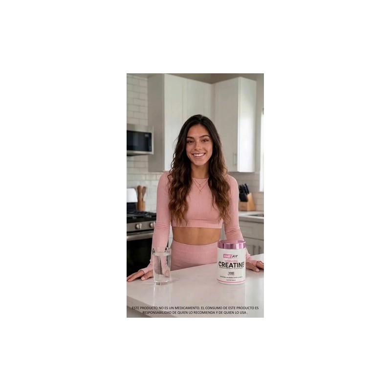 SHE FIT Women Creatina 250 Gr 50 Serv Sabor Sin