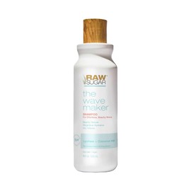 RAW SUGAR, Shampoo The Wave Maker con Lichi y Leche de Coco, Volumen y Textura Natural, sin Sulfatos, 18 OZ