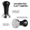 SANTOW 51mm Espresso Tamper, Barista Coffee Tamper with Flat Stainless