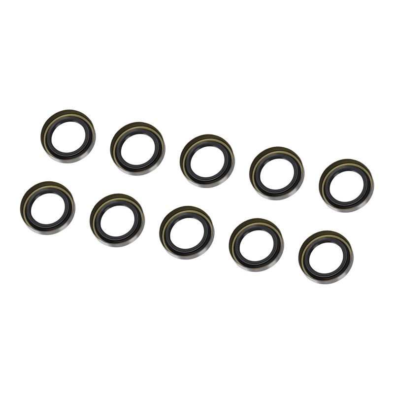 10PCS Double Lip Grease Seals High Hardness Trailer Axle Hub