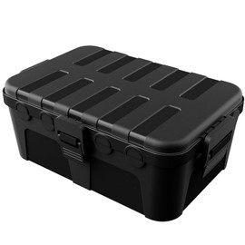 Restmo RESTMO Extra Large Waterproof Electrical Box, IP54 Weatherproof Outdoor Outlet Cover, Protect Outlet, Plug, Timer, Power Strip (Not Included), Holiday Light Decoration, 32 x 22 x 13 cm, Black