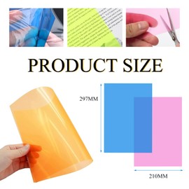 Universal Gele Beleuchtung Farbfilter 9 Stück Farbfolien Gel Farbige Farbfilm Folie Transparent Farbfilterfolie Farbkorrektur Farbfilter Folie Hitzebeständige Folie für Lampe Scheinwerfer