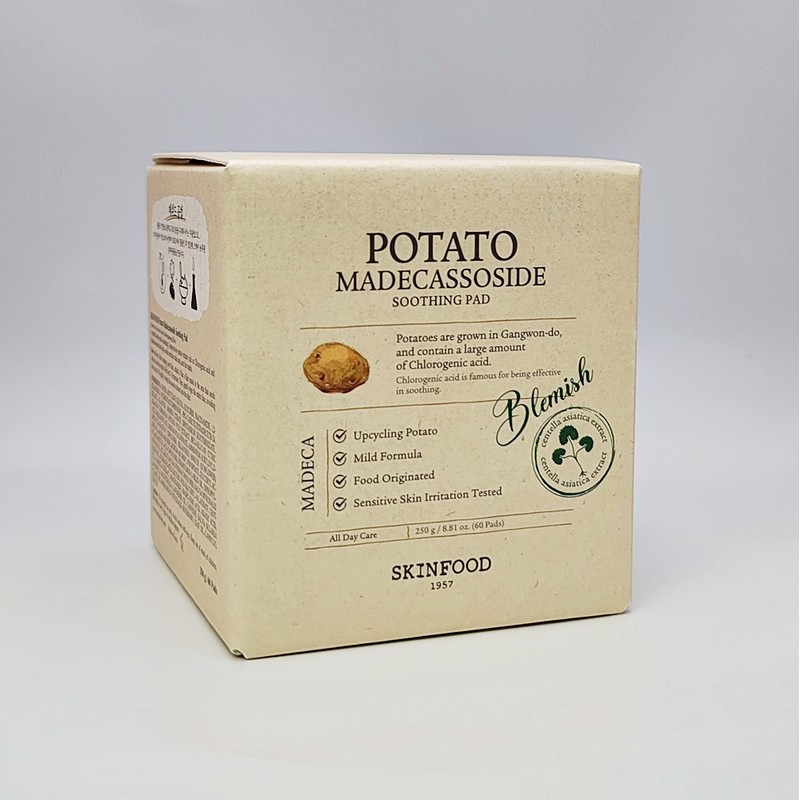 SKINFOOD Potato Pad Potato Potato Madecassoside Soothing Pads 30 Refills