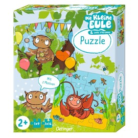 The Little Owl. Jigsaw Puzzle: 2 Jigsaw Puzzles (9 and 16 Pieces)