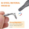 sourcing map 3pcs SQ0 Square Screwdriver Bit 5/32" Hex Shank