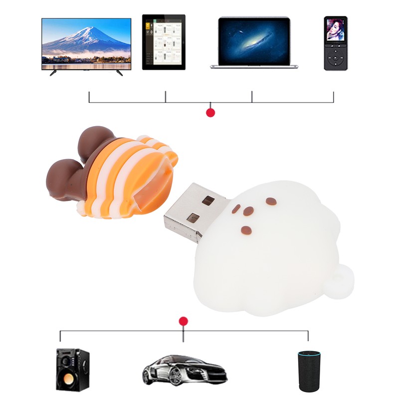 Cartoon U Disk Bear Doll Appearance High Speed Bulk Storage