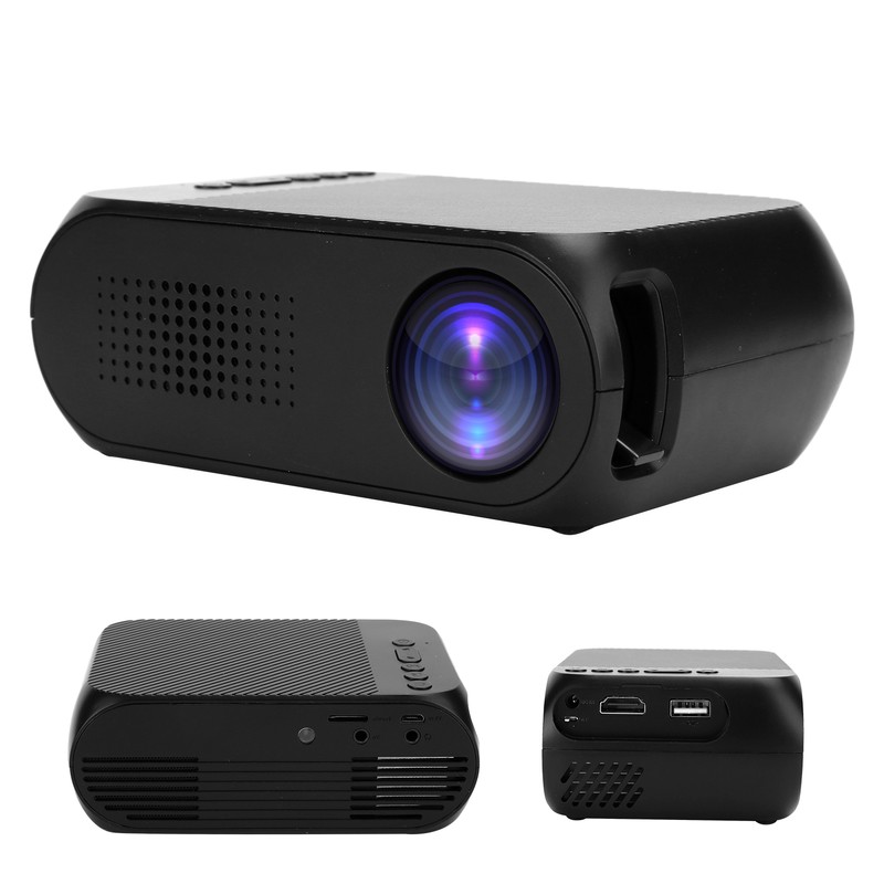 Mini Projector Black Micro 1080P HDMI Multi Function Home Theater