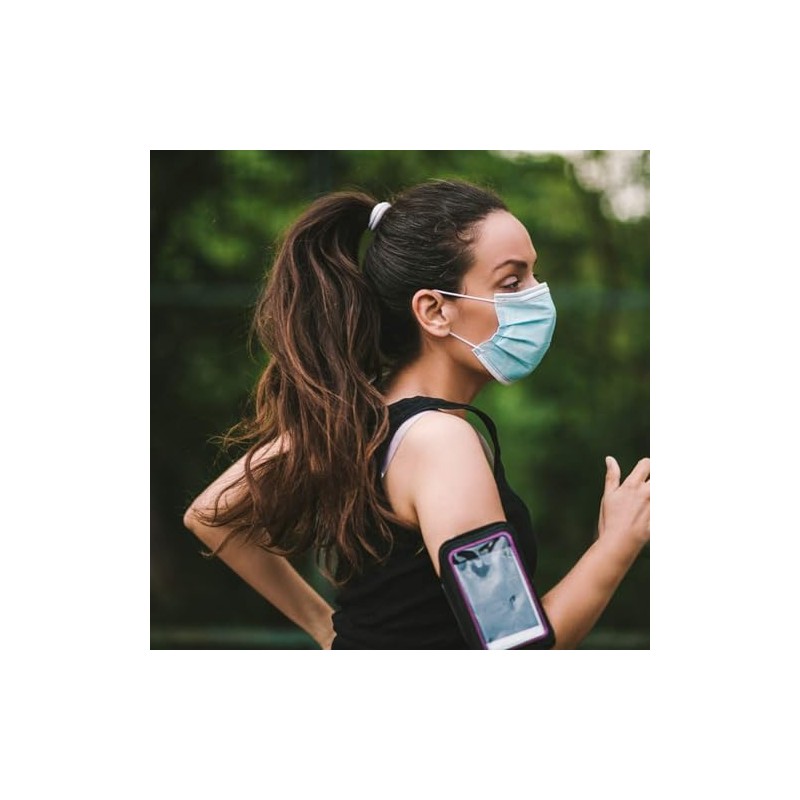 500 Pack Disposable Face Masks (5 Boxes, 100pcs/Box) Blue Face