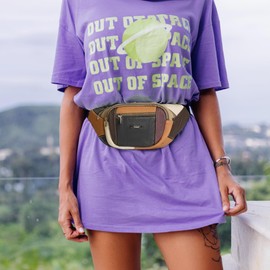 Woodland Leathers Genuine Leather Bum Bag, Durable Waterproof Waist Bag for Men and Women, Ideal for Travel, Festivals, Dog Walking, Fashion Bum Bag and Running Fanny Pack (Multicolour 1)