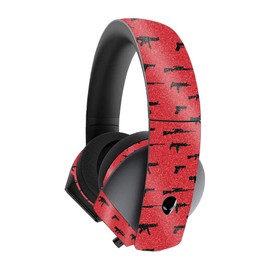 MightySkins Glossy Glitter Skin for Alienware 7.1 Gaming Headset - Guns | Protective, Durable High-Gloss Glitter Finish | Easy to Apply, Remove, and Change Styles | Made in The USA