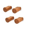 NIRMAN Coat Hooks Acacia Wood Set of 4 Coat Hook