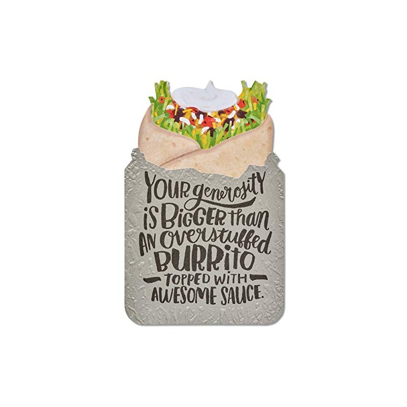 American Greetings Funny Thank You Card (Burrito)