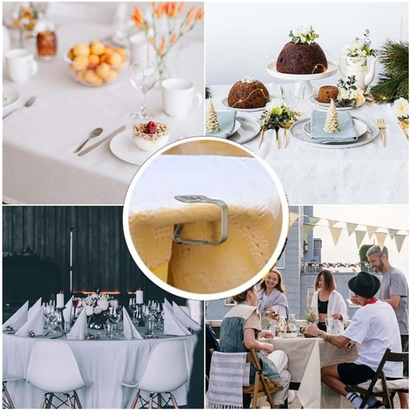 10PCS Stainless Steel Tablecloth Clips, Leaf Table, Outdoor Tablecloth, Thickened