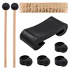 Alnicov 9-Piece Tongue Drum Accessories Set with Mallets Finger Picks