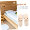 Healvian 2 Pairs of Hotel Coral Fleece Slippers Unisex Indoor