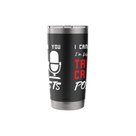 Podcast I Can't Hear You Podcasting Retro Microphone Stainless Steel Insulated Tumbler