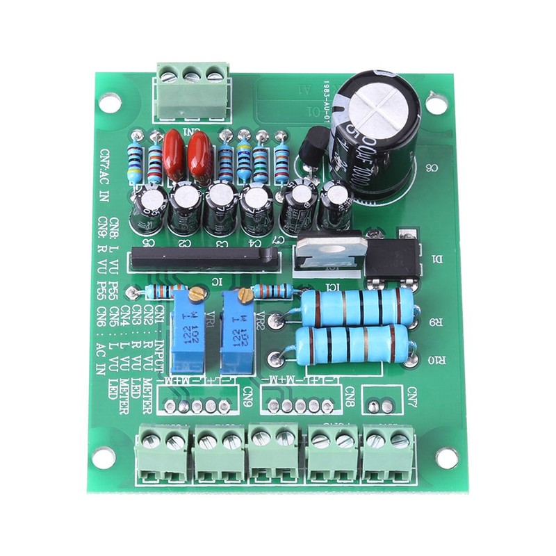 2 Pcs VU Meter Warm Backlight Recording Audio Level Amplifier