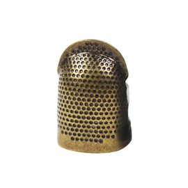 D&D Fingertip Thimble Finger Protector Adjustable Metal Thimbles Sewing Handworking Pin Needles Partner DIY Crafts Kit Accessory (Small)